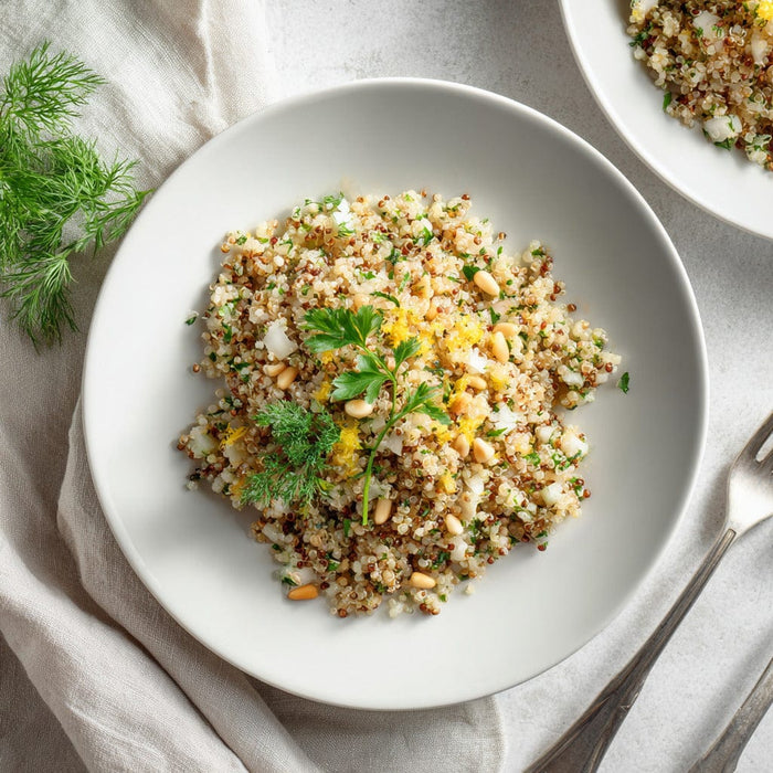 easyChef Pro Lemon Herb Quinoa with Toasted Pine Nuts