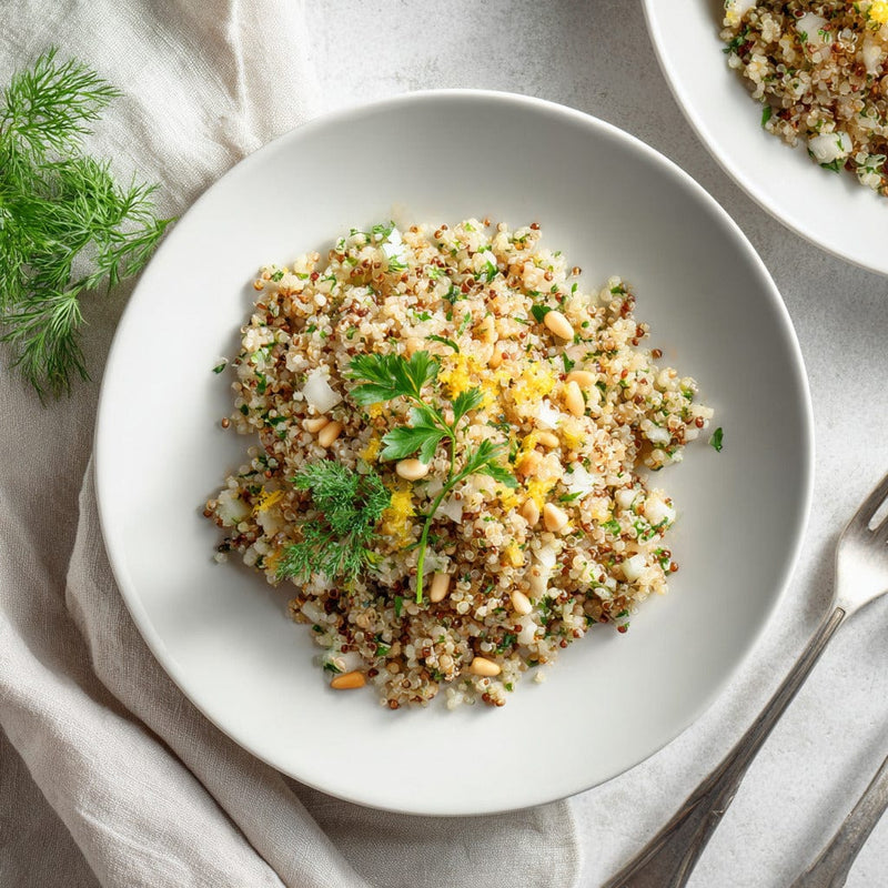 easyChef Pro Lemon Herb Quinoa with Toasted Pine Nuts