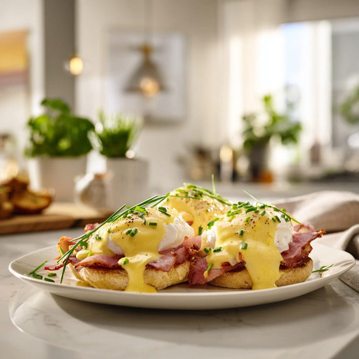 easyChef Pro Lemon-Infused Eggs Benedict with Velvety Hollandaise