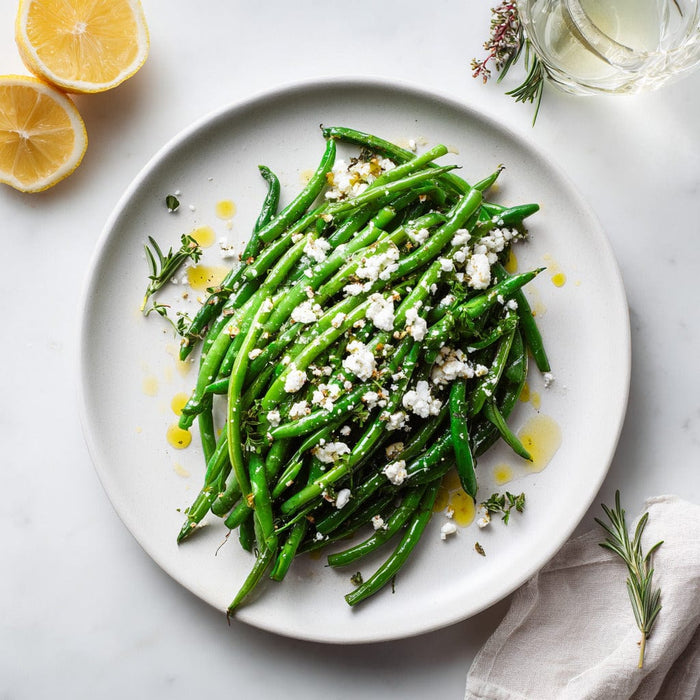 easyChef Pro Lemon-Infused Green Beans with Feta Crumble