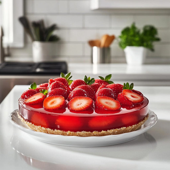 easyChef Pro Light and Luscious Strawberry Gelatin Pie
