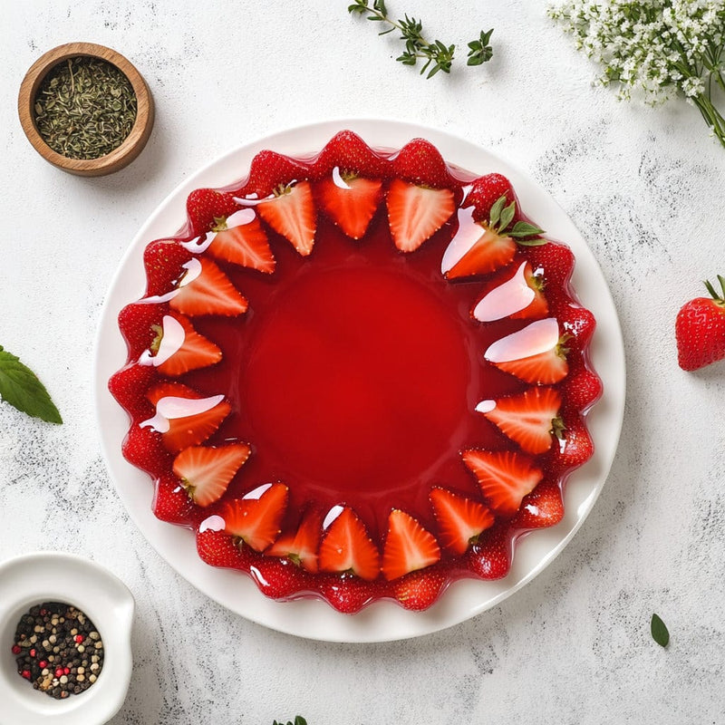 easyChef Pro Light and Refreshing Strawberry Gelatin Pie