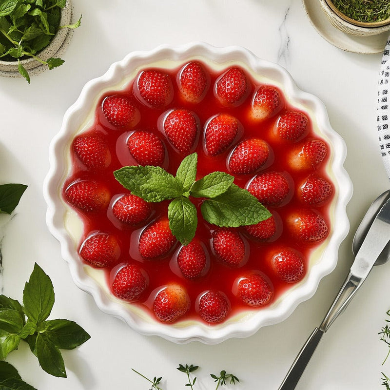 easyChef Pro Light and Refreshing Strawberry Gelatin Pie