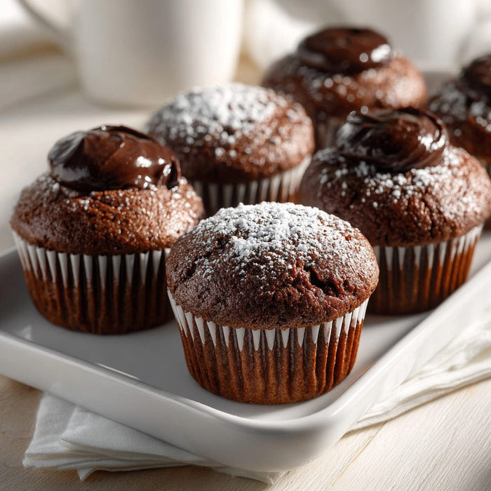 easyChef Pro Luscious Chocolate Mayonnaise Cupcakes with Vanilla Essence
