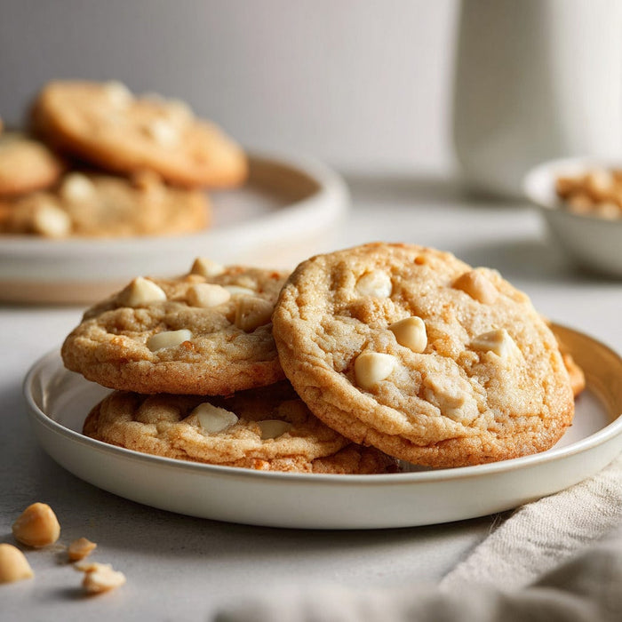 easyChef Pro Luscious White Chocolate Macadamia Nut Cookies with a Touch of Vanilla