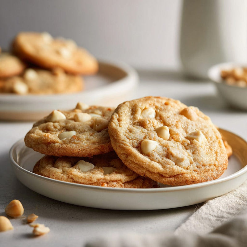 easyChef Pro Luscious White Chocolate Macadamia Nut Cookies with a Touch of Vanilla