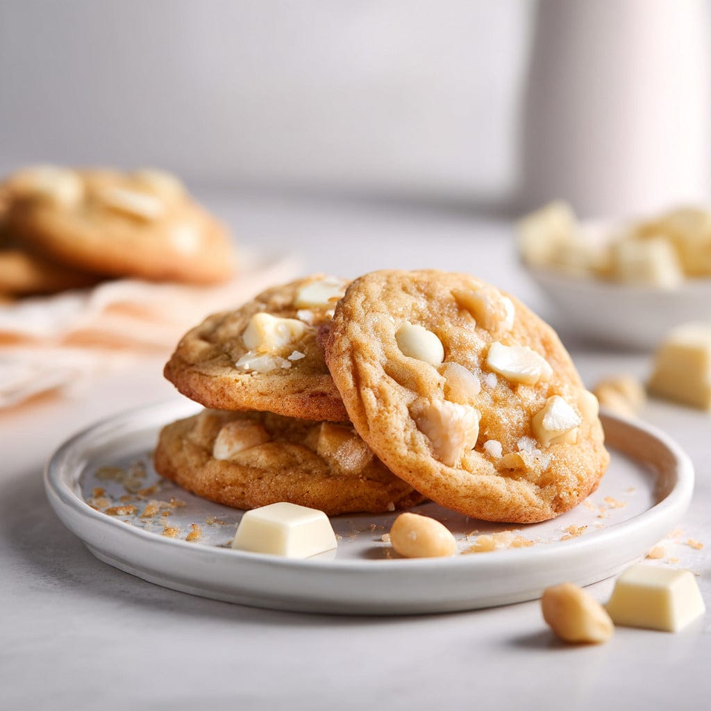 easyChef Pro Luscious White Chocolate Macadamia Nut Cookies with Vanilla Essence