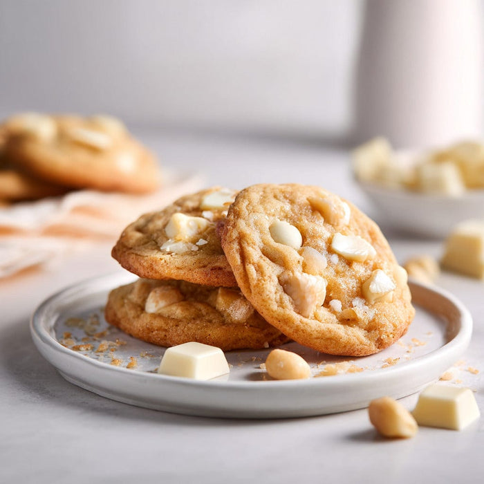 easyChef Pro Luscious White Chocolate Macadamia Nut Cookies with Vanilla Essence