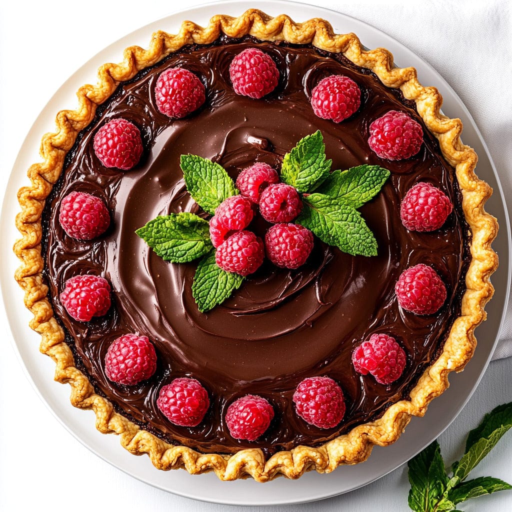 easyChef Pro Luxurious Raspberry Chocolate Silk Pie