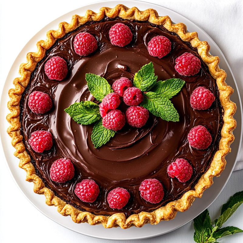 easyChef Pro Luxurious Raspberry Chocolate Silk Pie