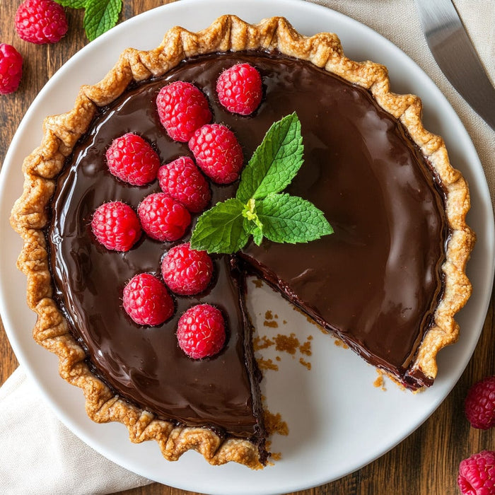 easyChef Pro Luxurious Raspberry Chocolate Silk Pie