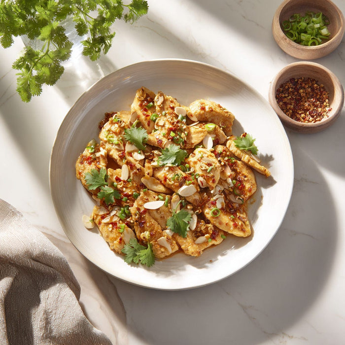 easyChef Pro Mandarin Chicken Sauté with Almond Crunch
