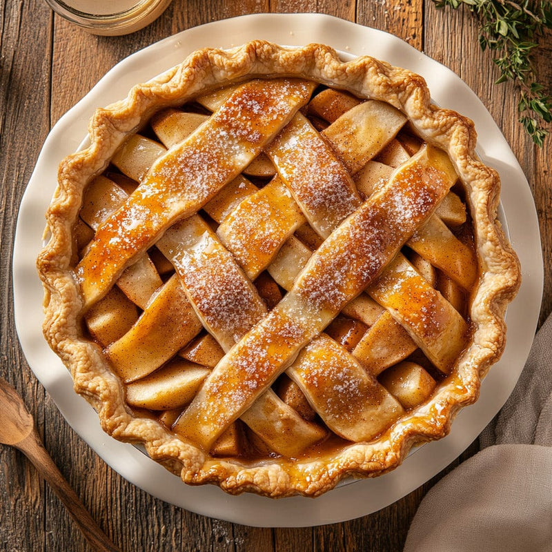 Maple Cinnamon Apple Pie with Buttery Double Crust Recipe