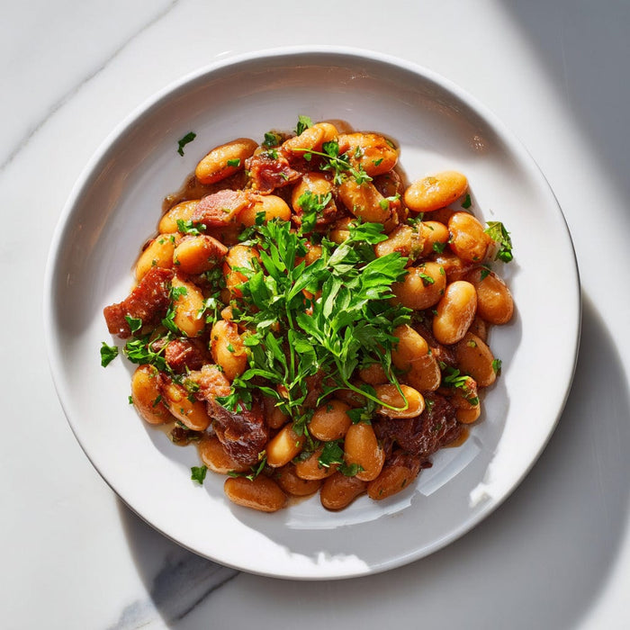 easyChef Pro Maple-Glazed Ham Hock Baked Beans