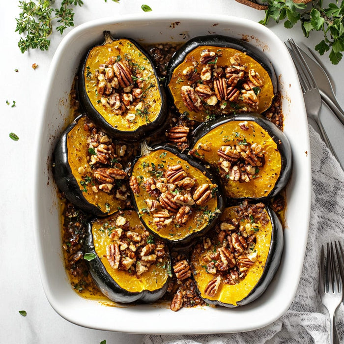 easyChef Pro Maple Pecan Acorn Squash Bake