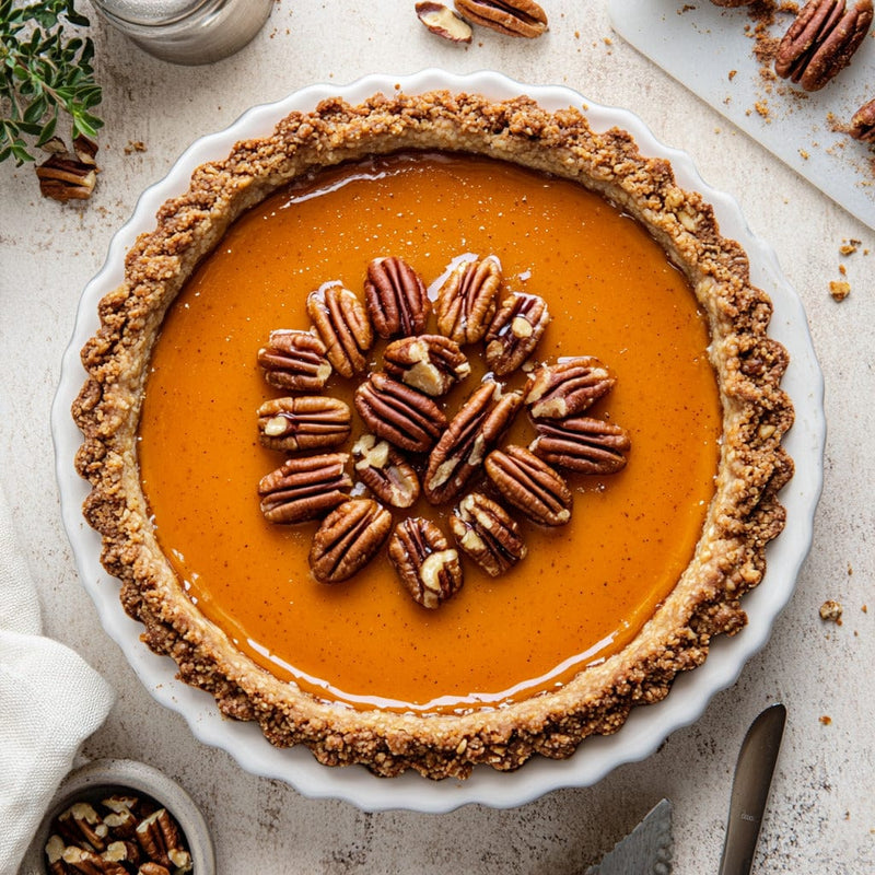 easyChef Pro Maple Pecan Pumpkin Tart with Toasted Nut Crust