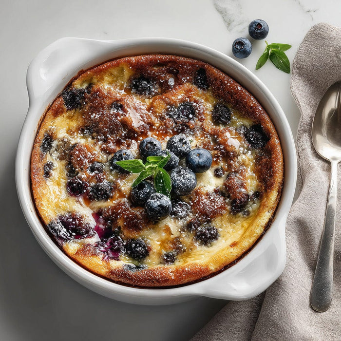 easyChef Pro Maple Sausage Pancake Bake with Vanilla Blueberry