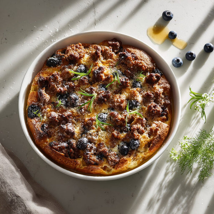 easyChef Pro Maple Sausage Pancake Casserole