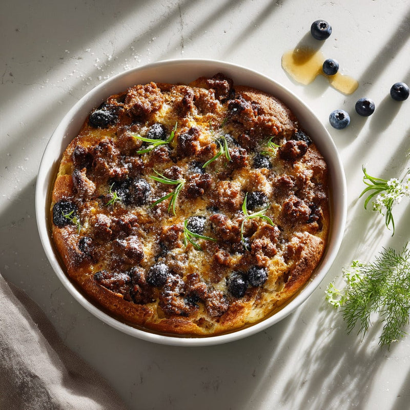 easyChef Pro Maple Sausage Pancake Casserole