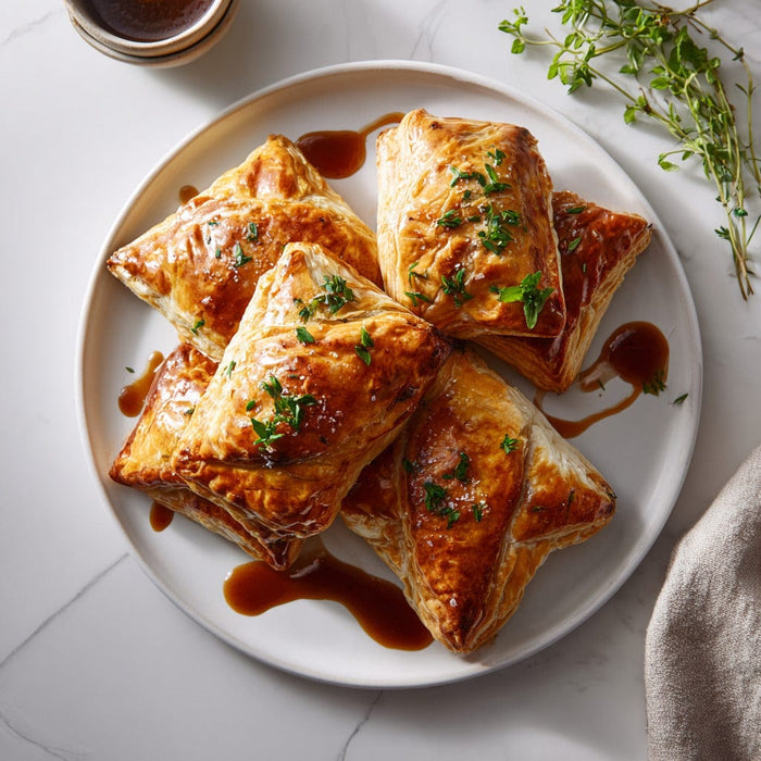 easyChef Pro Marsala Vegetable Puff Pastry Pockets with Sweet Sauce