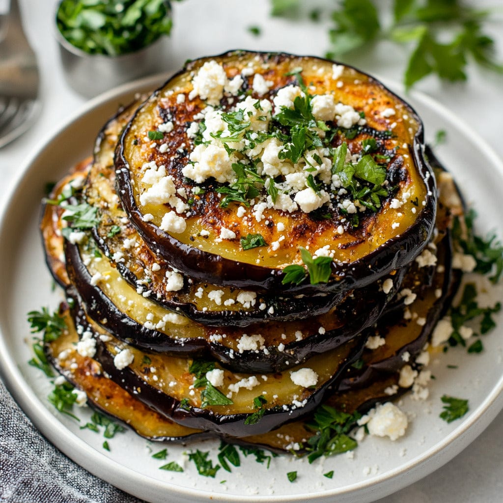 easyChef Pro Mediterranean Grilled Eggplant Moussaka with Feta Sauce