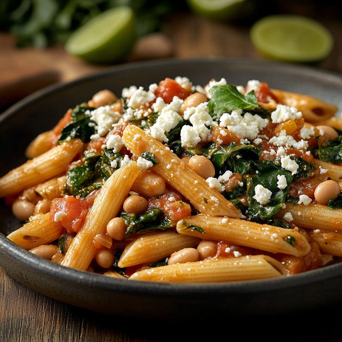 easyChef Pro Mediterranean Pasta with Spinach and Feta