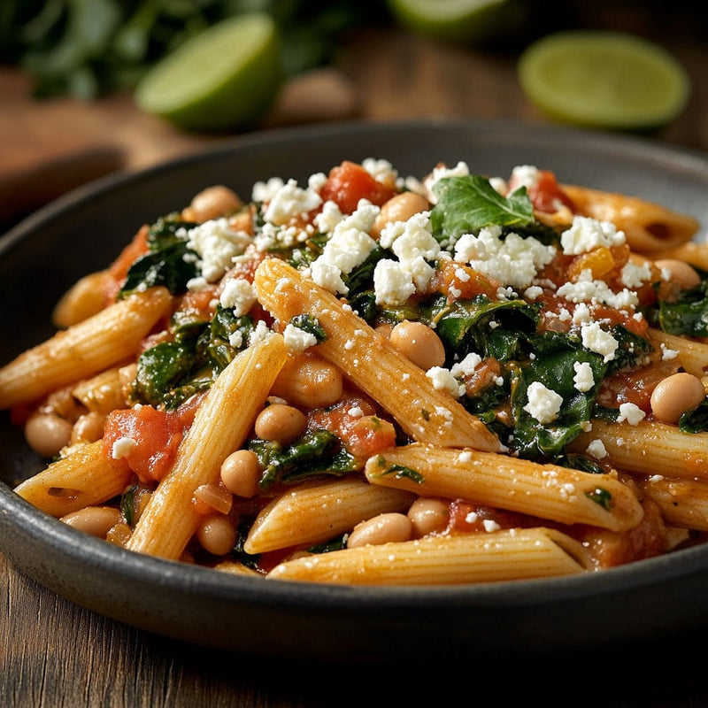 easyChef Pro Mediterranean Pasta with Spinach and Feta