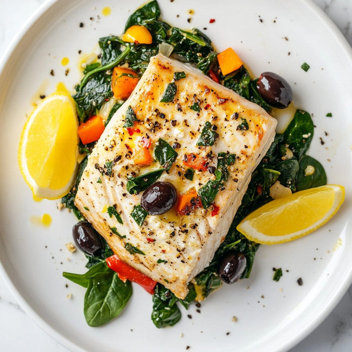 easyChef Pro Mediterranean Spinach & Feta Stuffed Swordfish