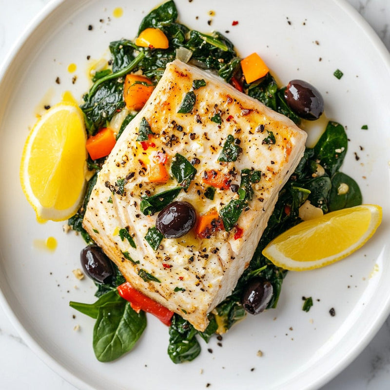easyChef Pro Mediterranean Spinach & Feta Stuffed Swordfish