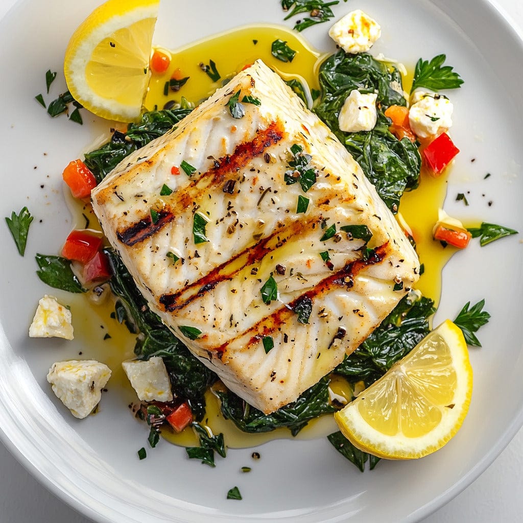 easyChef Pro Mediterranean Spinach & Feta Stuffed Swordfish