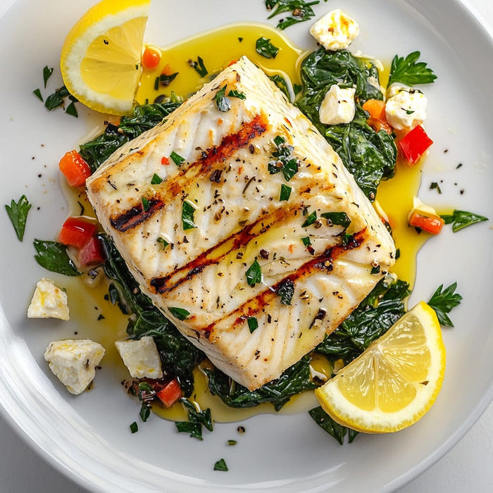 easyChef Pro Mediterranean Spinach & Feta Stuffed Swordfish