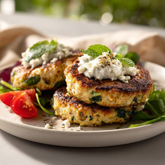 easyChef Pro Mediterranean Spinach & Feta Turkey Burgers