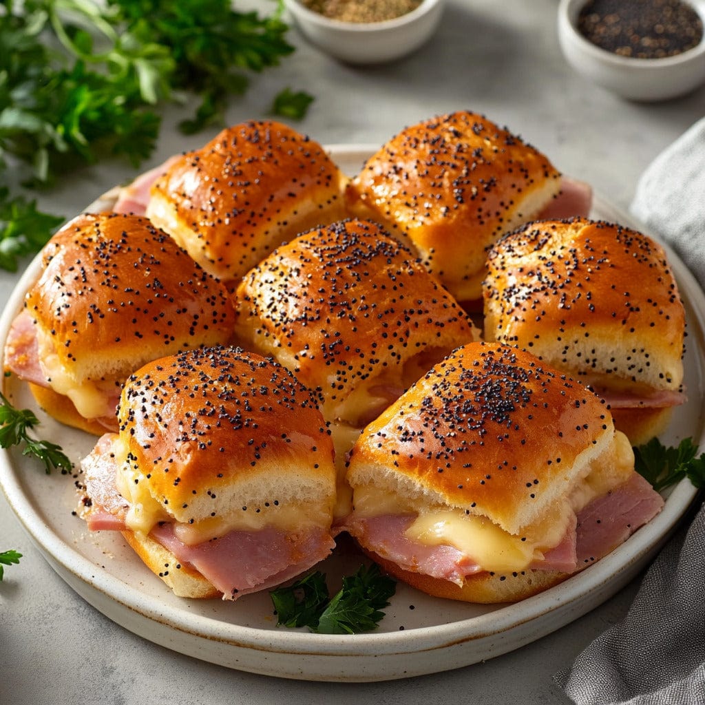 easyChef Pro Melted Ham & Swiss Poppy Seed Sliders
