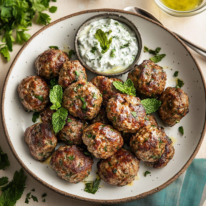 easyChef Pro Mint-Infused Greek Keftedes