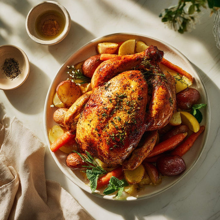 easyChef Pro Moroccan Spiced Roast Chicken with Lemon and Mint
