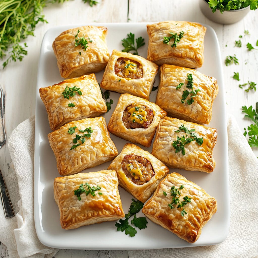 easyChef Pro Mustard-Infused Sausage Roll-Ups