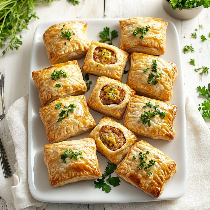 easyChef Pro Mustard-Infused Sausage Roll-Ups