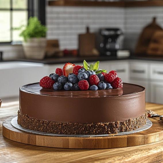easyChef Pro No-Bake Decadent Chocolate Cheesecake