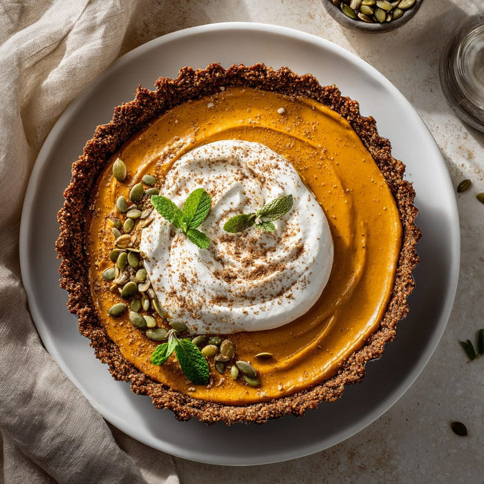easyChef Pro No-Bake Pumpkin Spice Gingersnap Pie