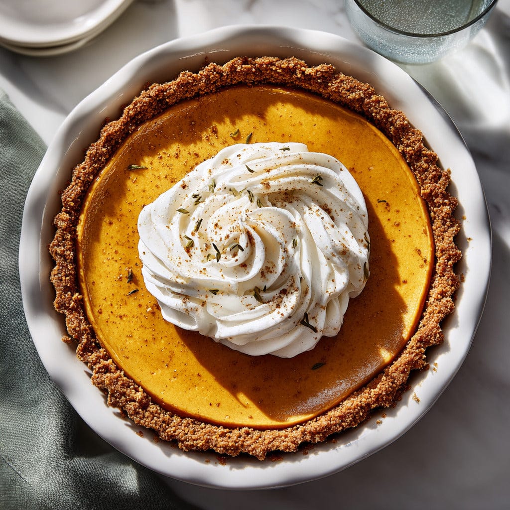easyChef Pro No-Bake Spiced Pumpkin Pie with Graham Cracker Crust