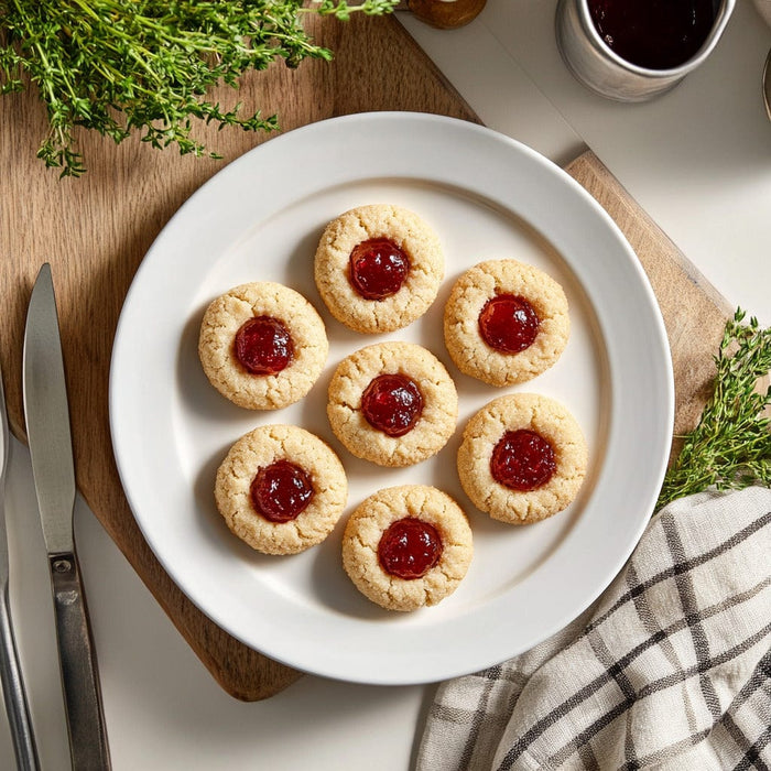 easyChef Pro Nutty Jam-Filled Swedish Thumbprint Cookies