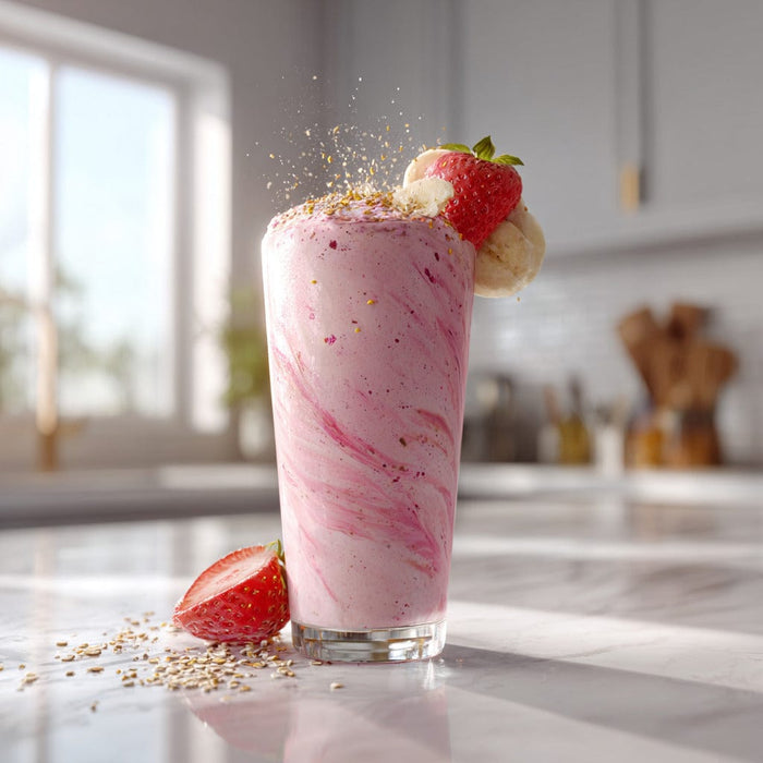 easyChef Pro Nutty Strawberry Banana Smoothie