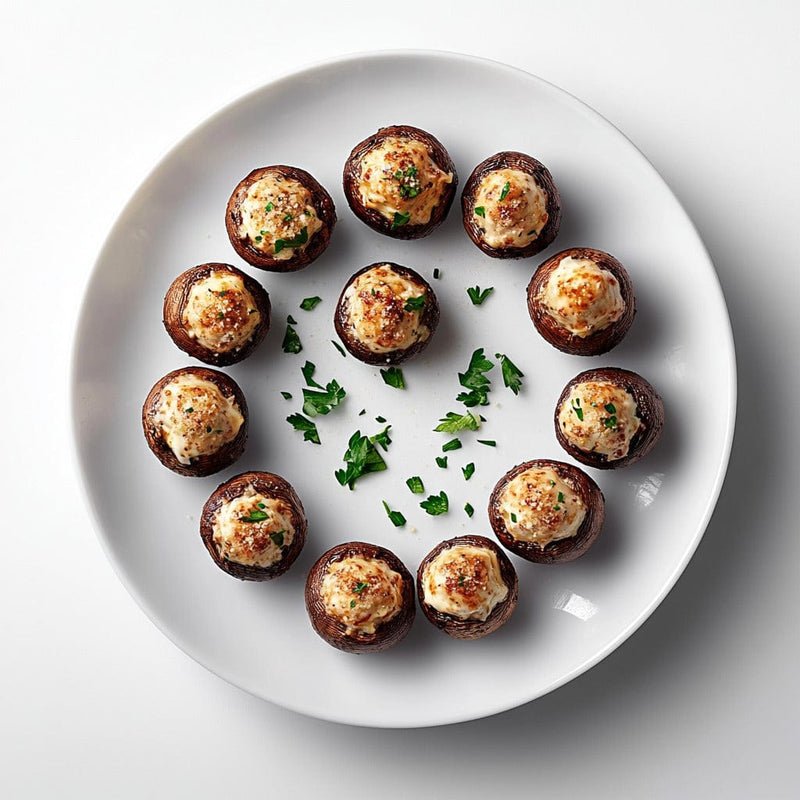 easyChef Pro Parmesan-Infused Cream Cheese Stuffed Mushrooms