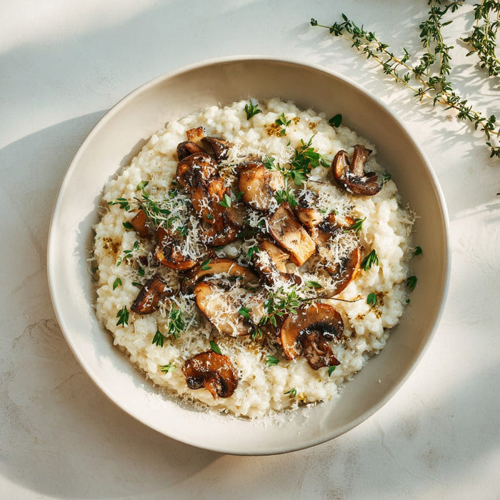 easyChef Pro Parmesan Mushroom Risotto with Fresh Herbs