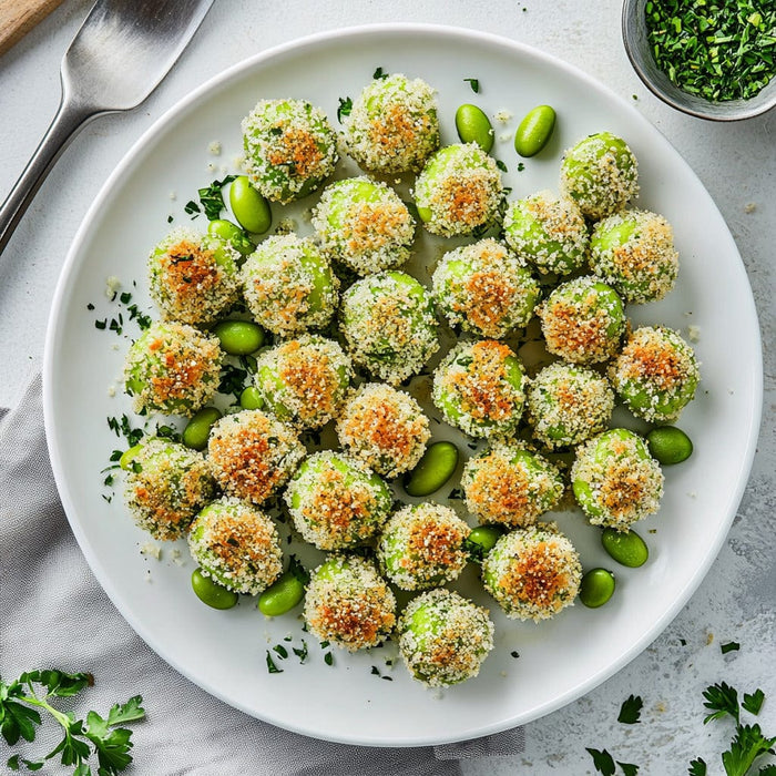 easyChef Pro Parmesan Roasted Edamame Bites