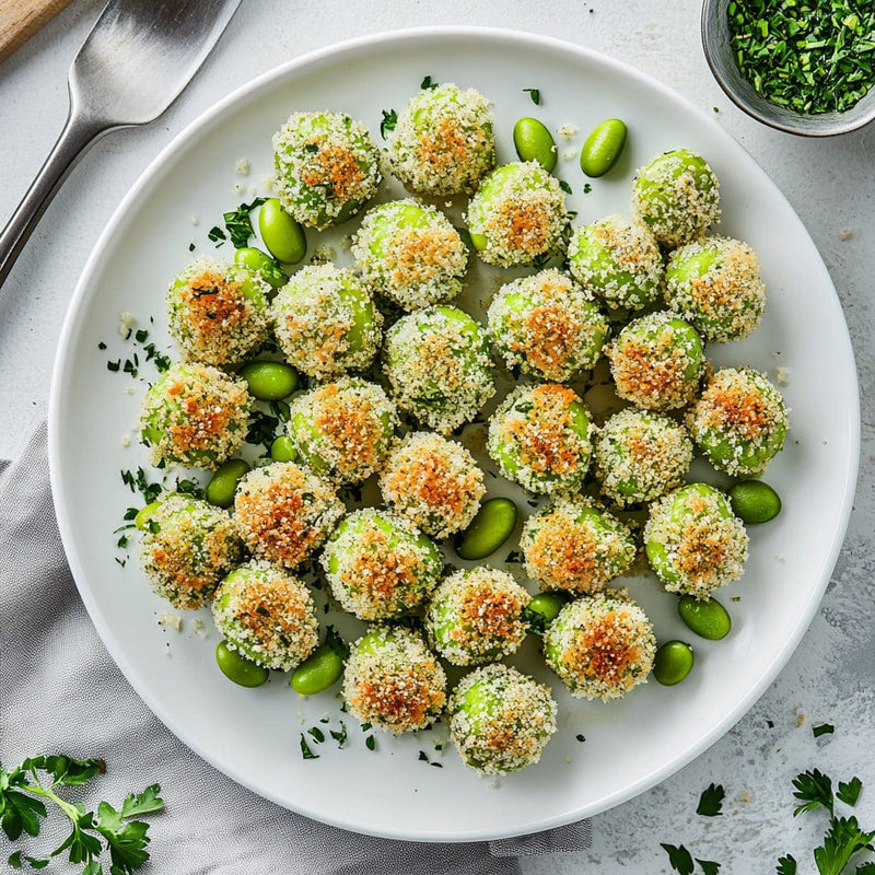 easyChef Pro Parmesan Roasted Edamame Bites