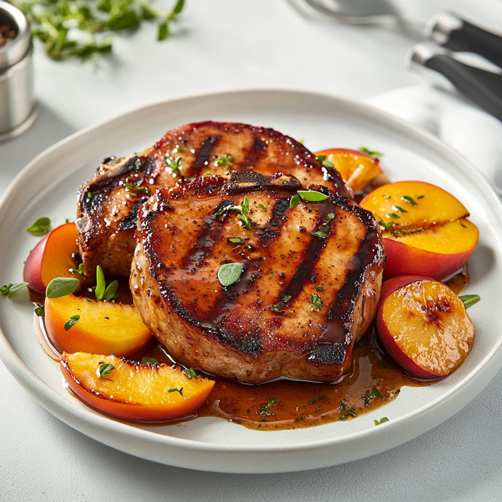 easyChef Pro Peach-Ginger Glazed Pork Chops