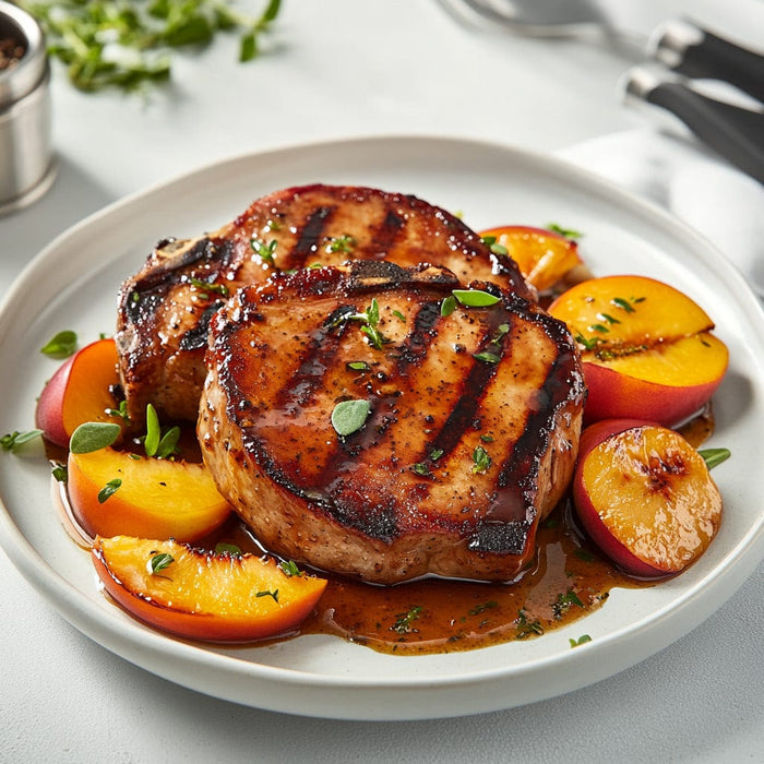 easyChef Pro Peach-Ginger Glazed Pork Chops