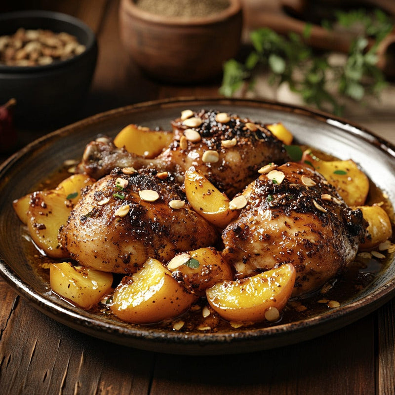 easyChef Pro Peach-Infused Moroccan Chicken