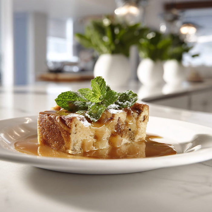 easyChef Pro Peachy Caramel Bread Pudding